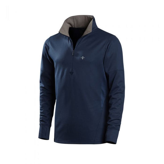 Men's Denim Bedrock Quarter Zip Angled