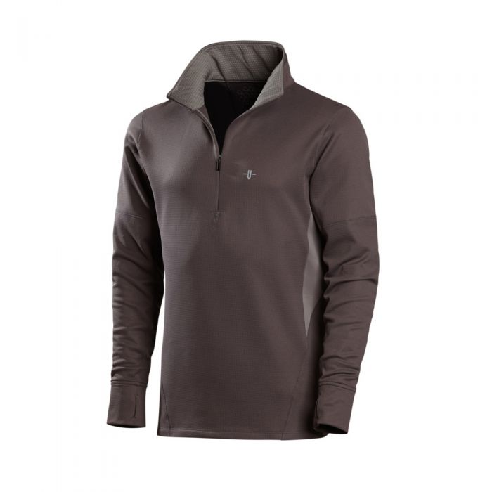 Men's Plum Bedrock Quarter Zip Angled