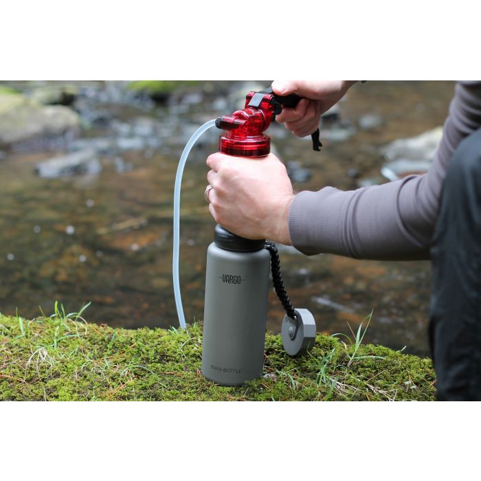 Titanium Para-Bottle™ with water filter accessory